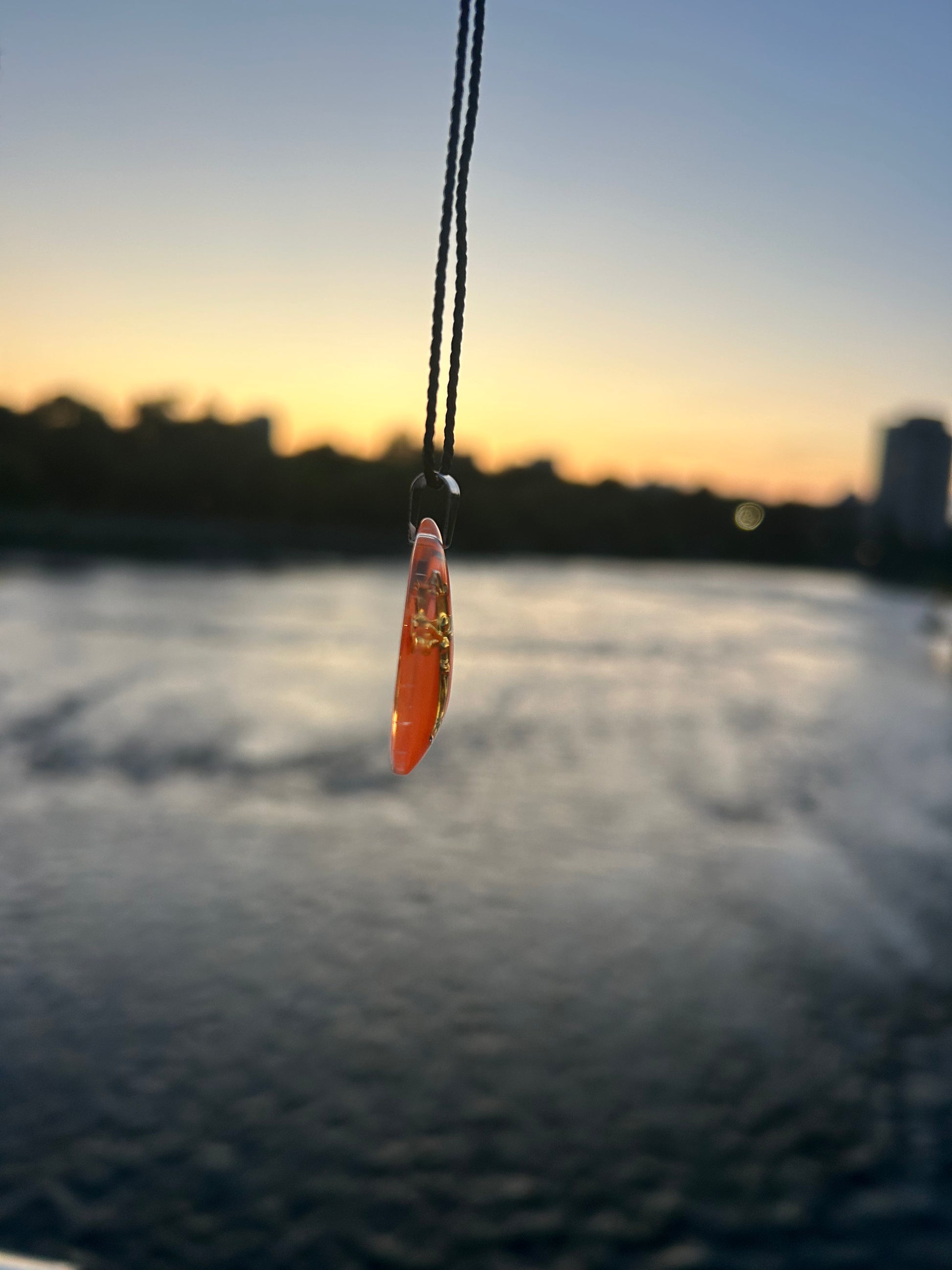 Christalia: Luminous Orange Pendant