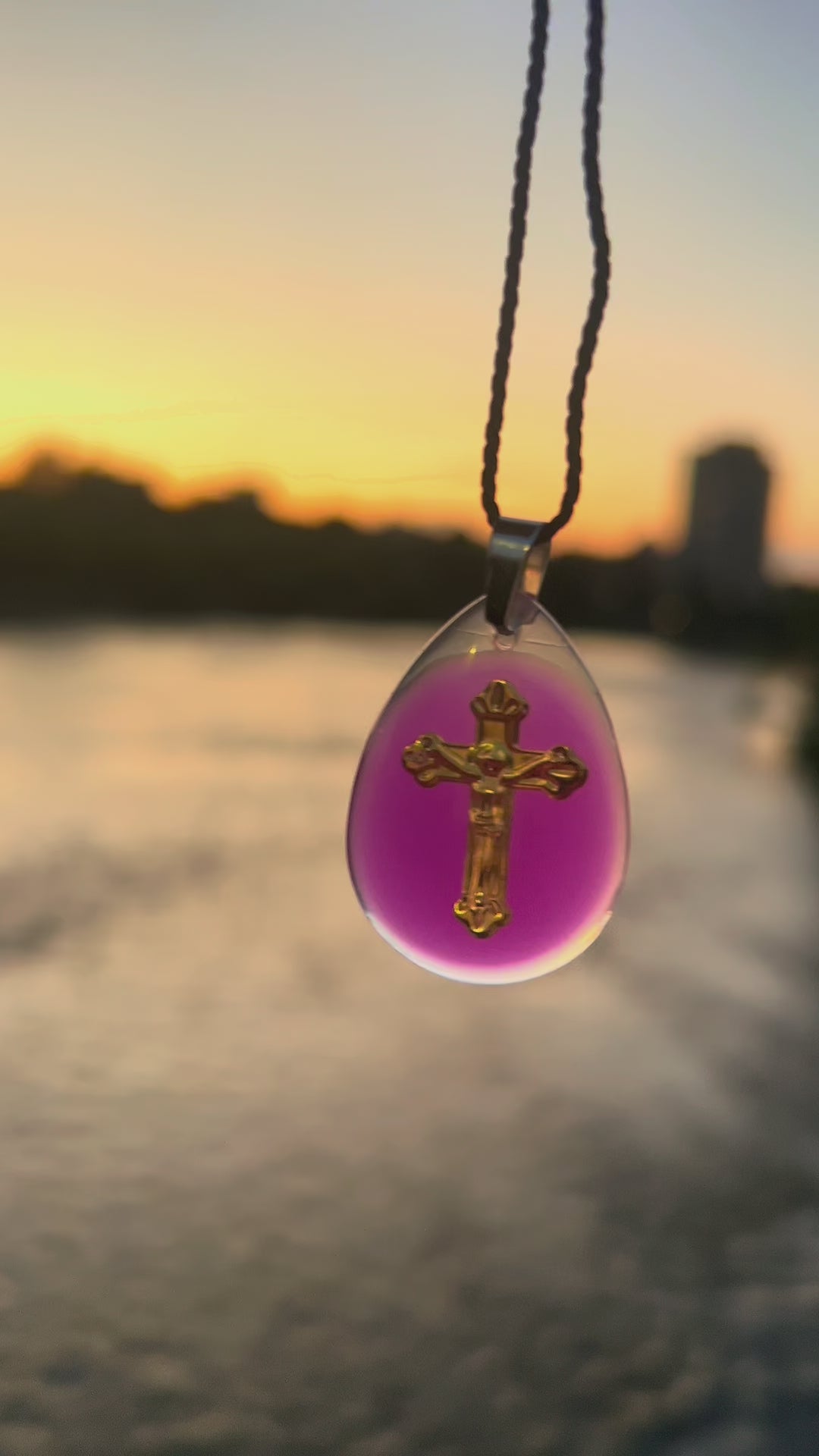 Christalia: Luminous Purple pendant
